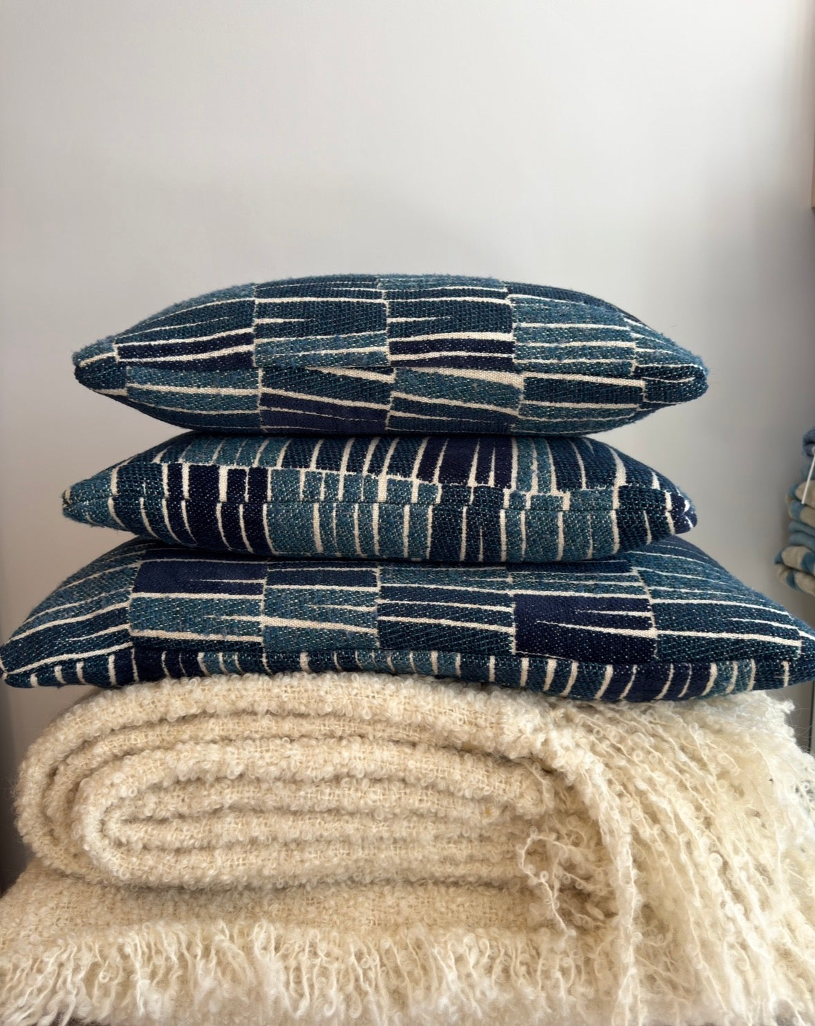 Larssen denim blue cushion