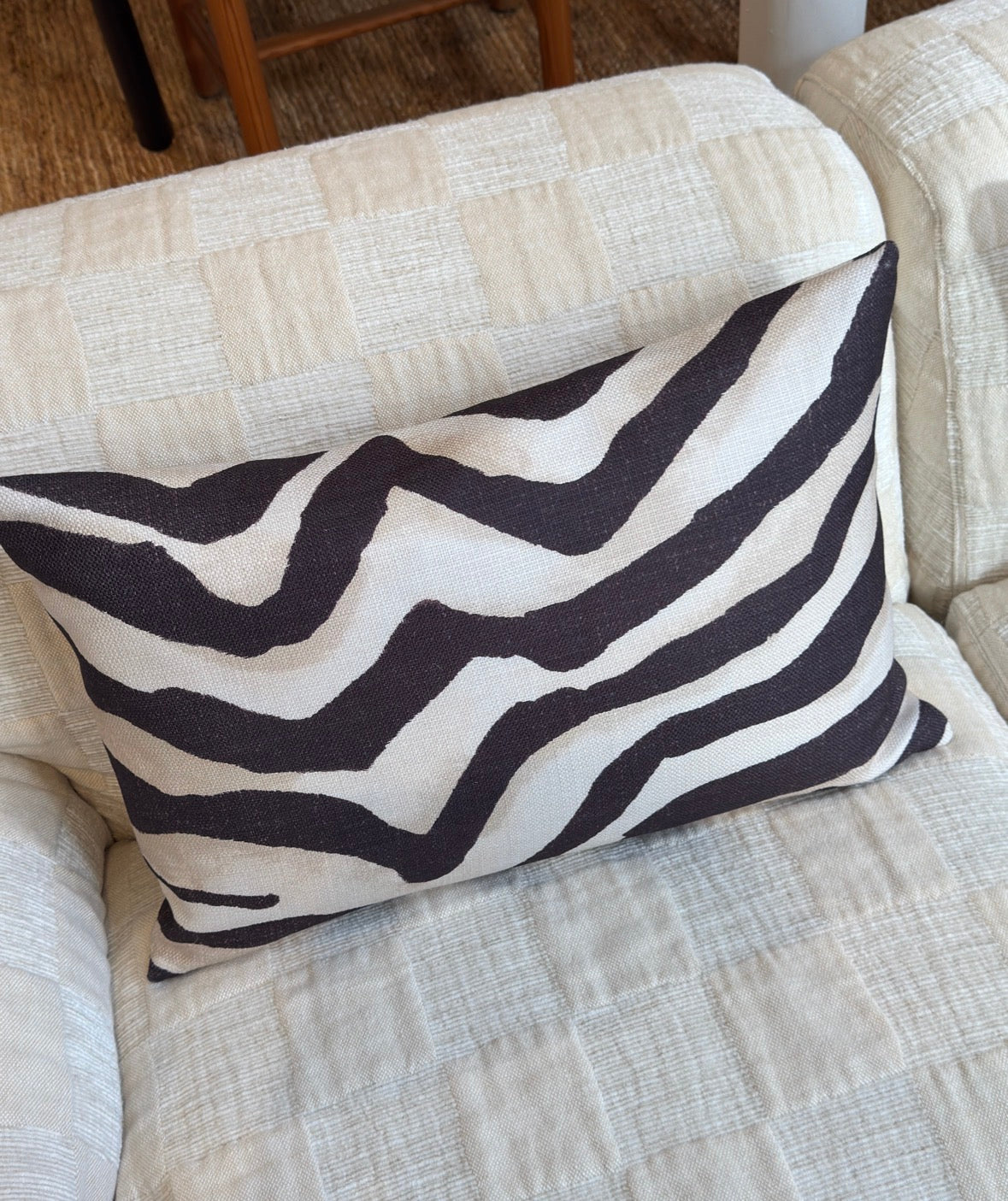 Ralph Lauren zebra cushion