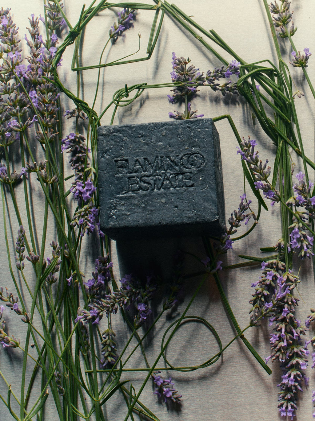Flamingo Estate Lavender Activated Charcoal Soap Brick