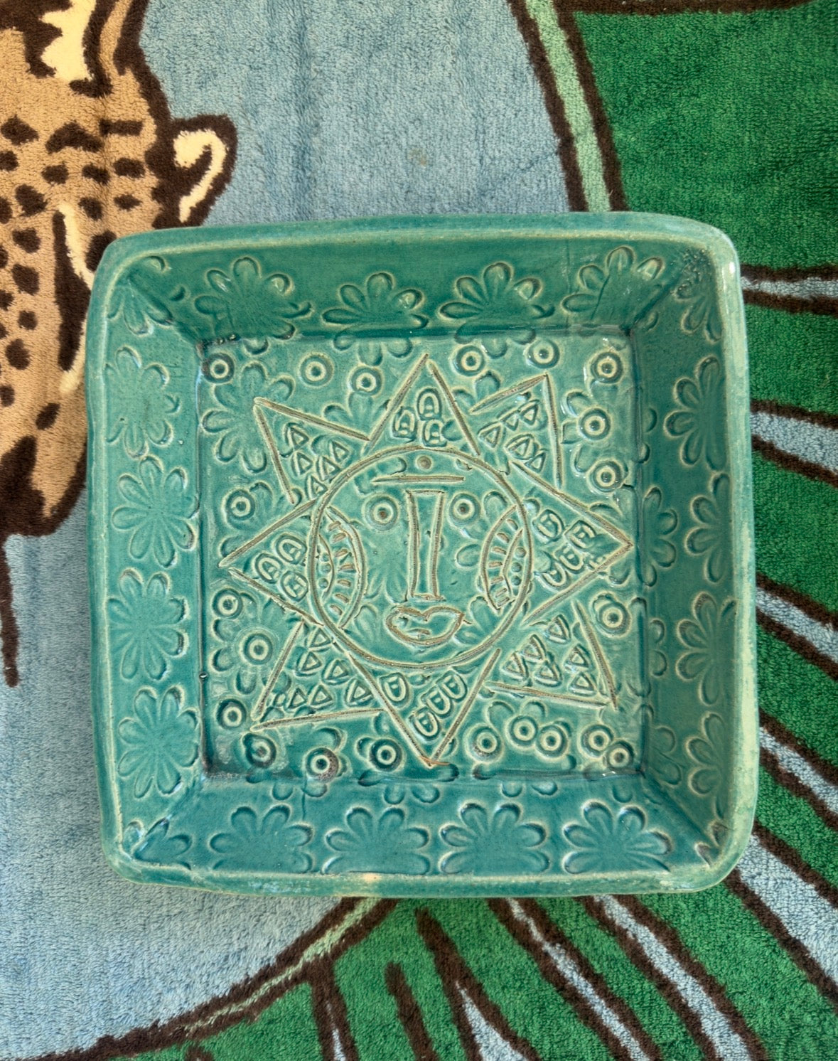Julien Capron tray blue with sun