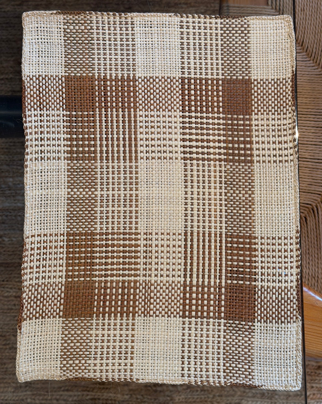Guanabana Straw placemats set of 6 brown/natural