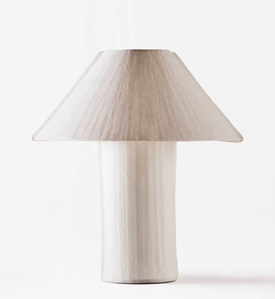 Dusty deco paper table lamp