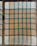 Guanabana Straw placemats set of 6 green/natural