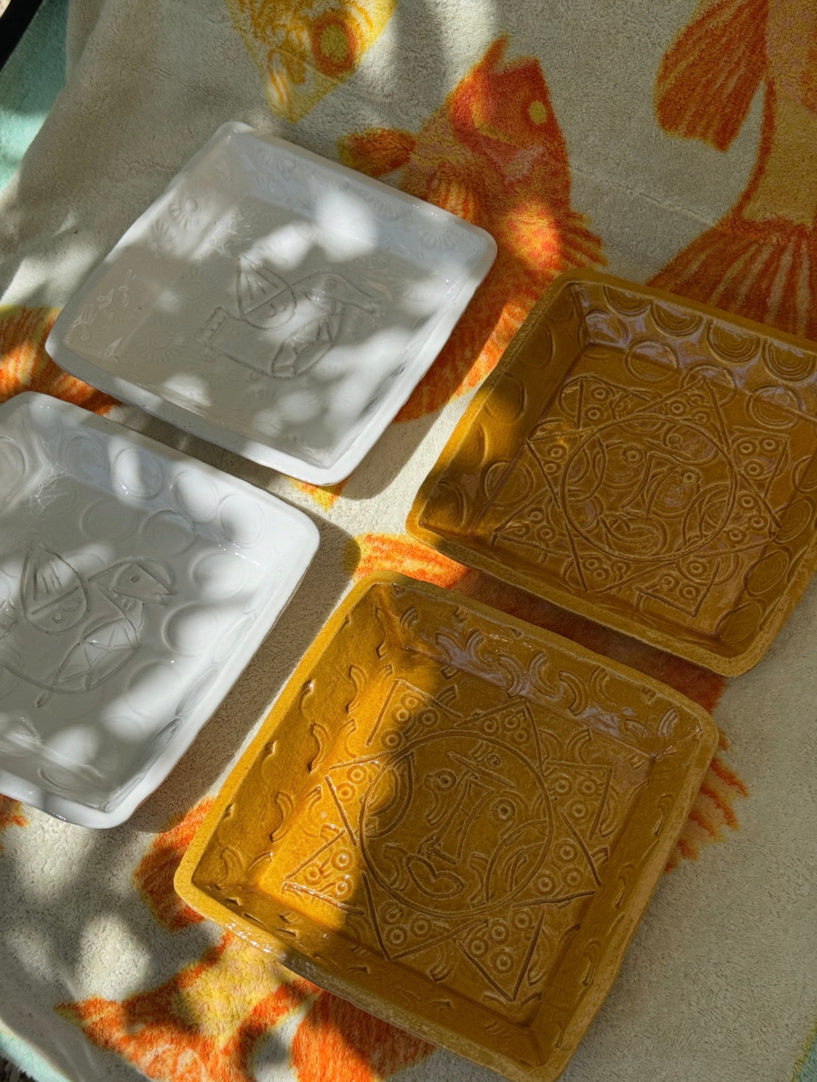 Julien Capron Tray Yellow with sun