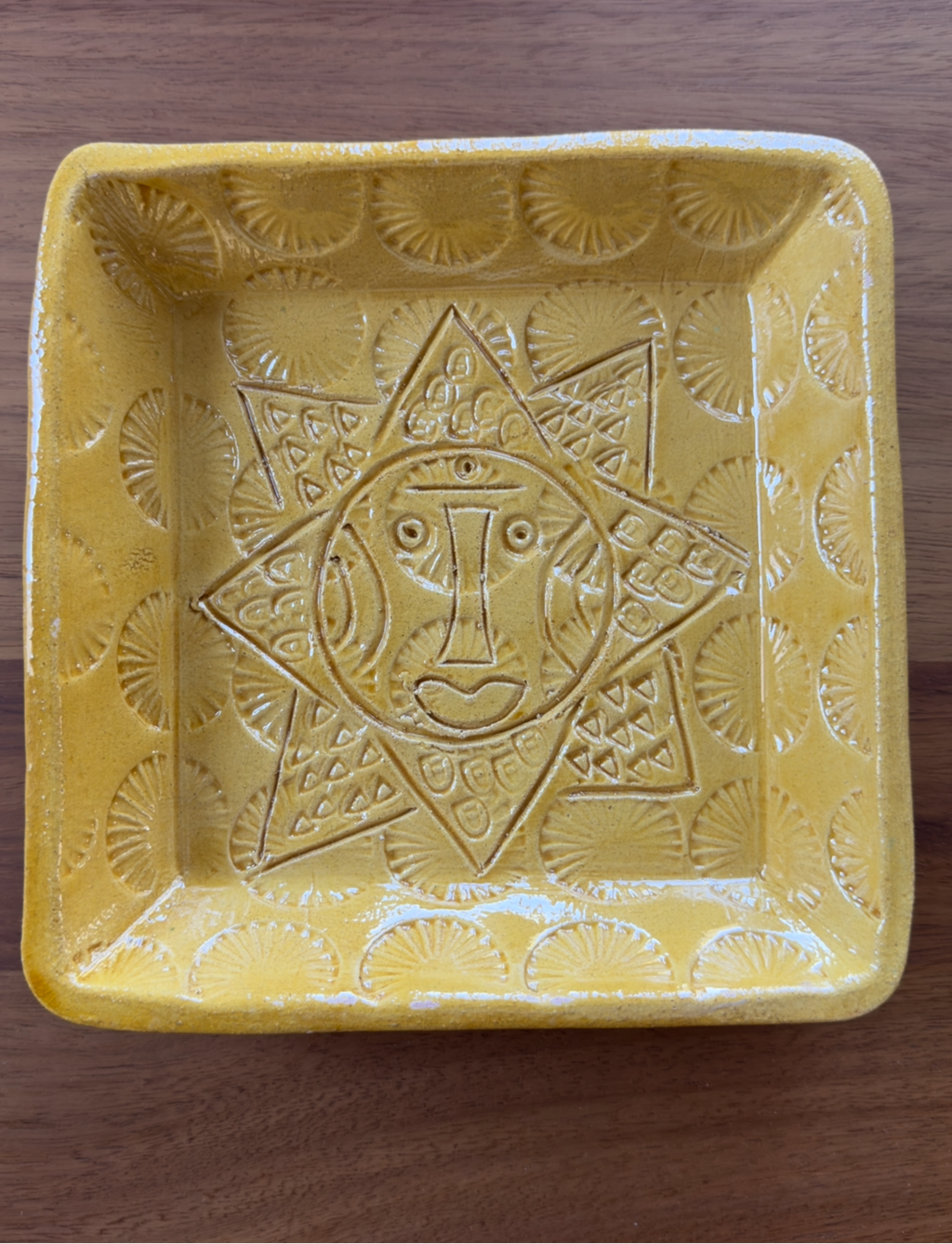 Julien Capron Tray Yellow with sun