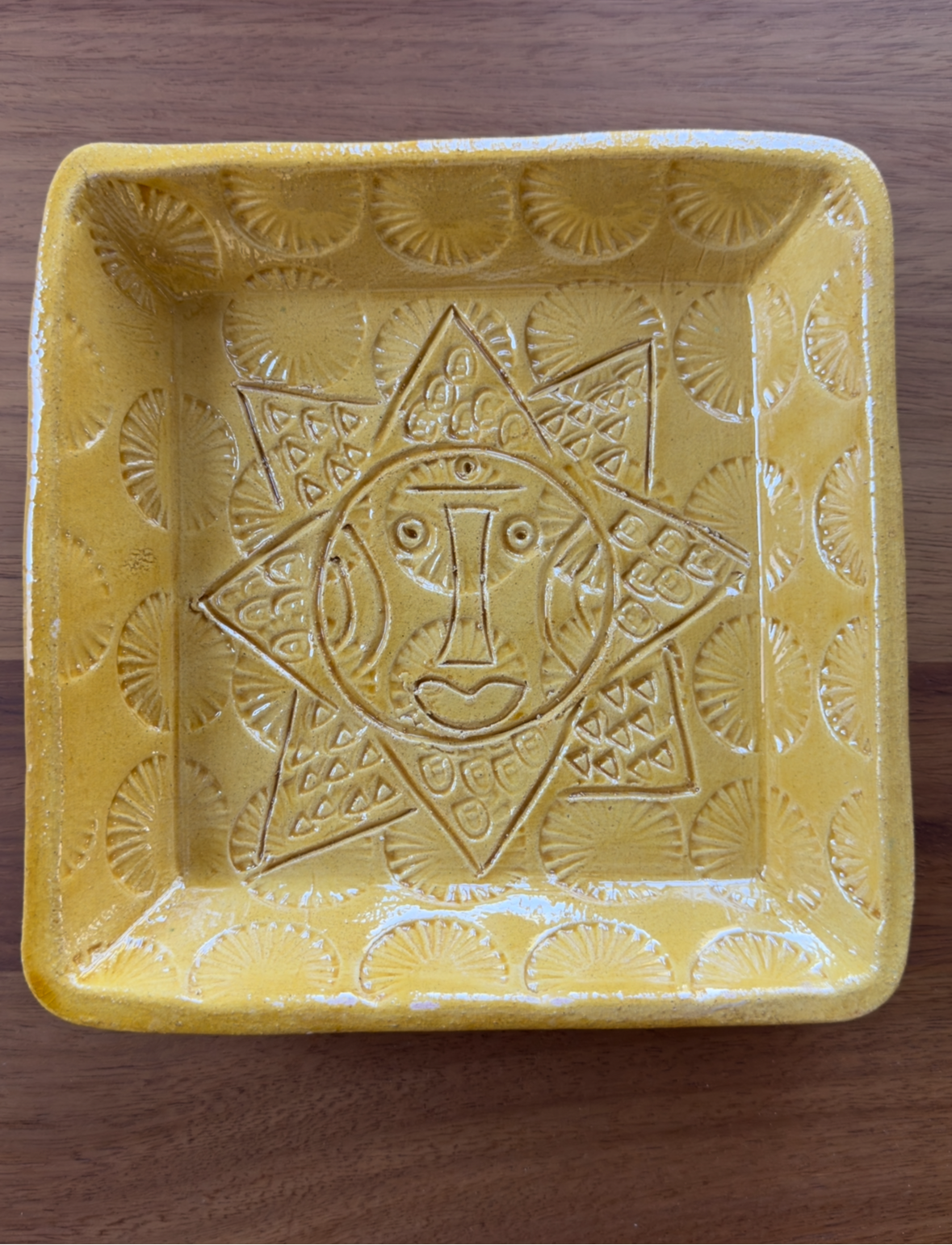 Julien Capron Tray Yellow with sun