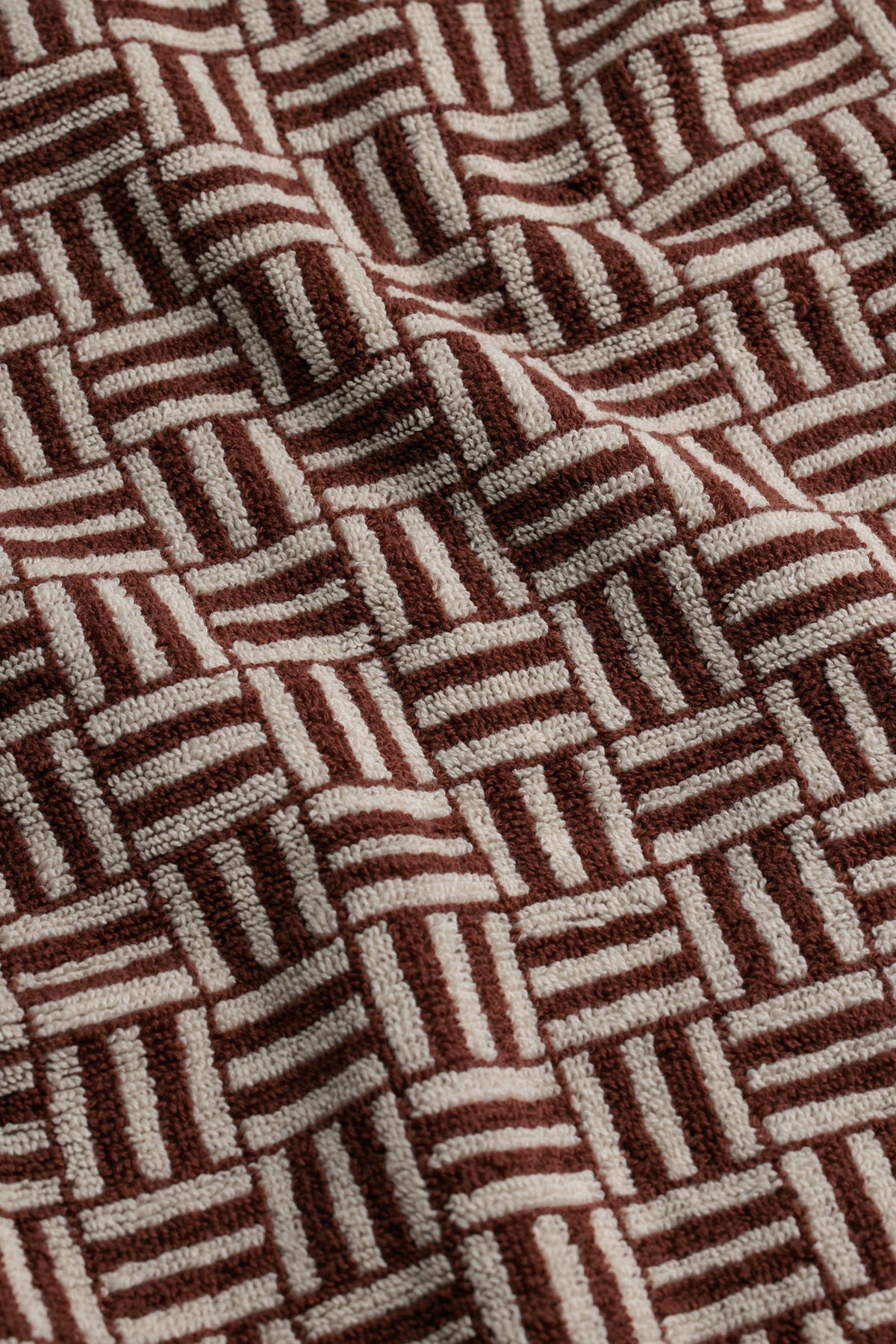 Detail of the BAINA Torrens Hand Towel weave