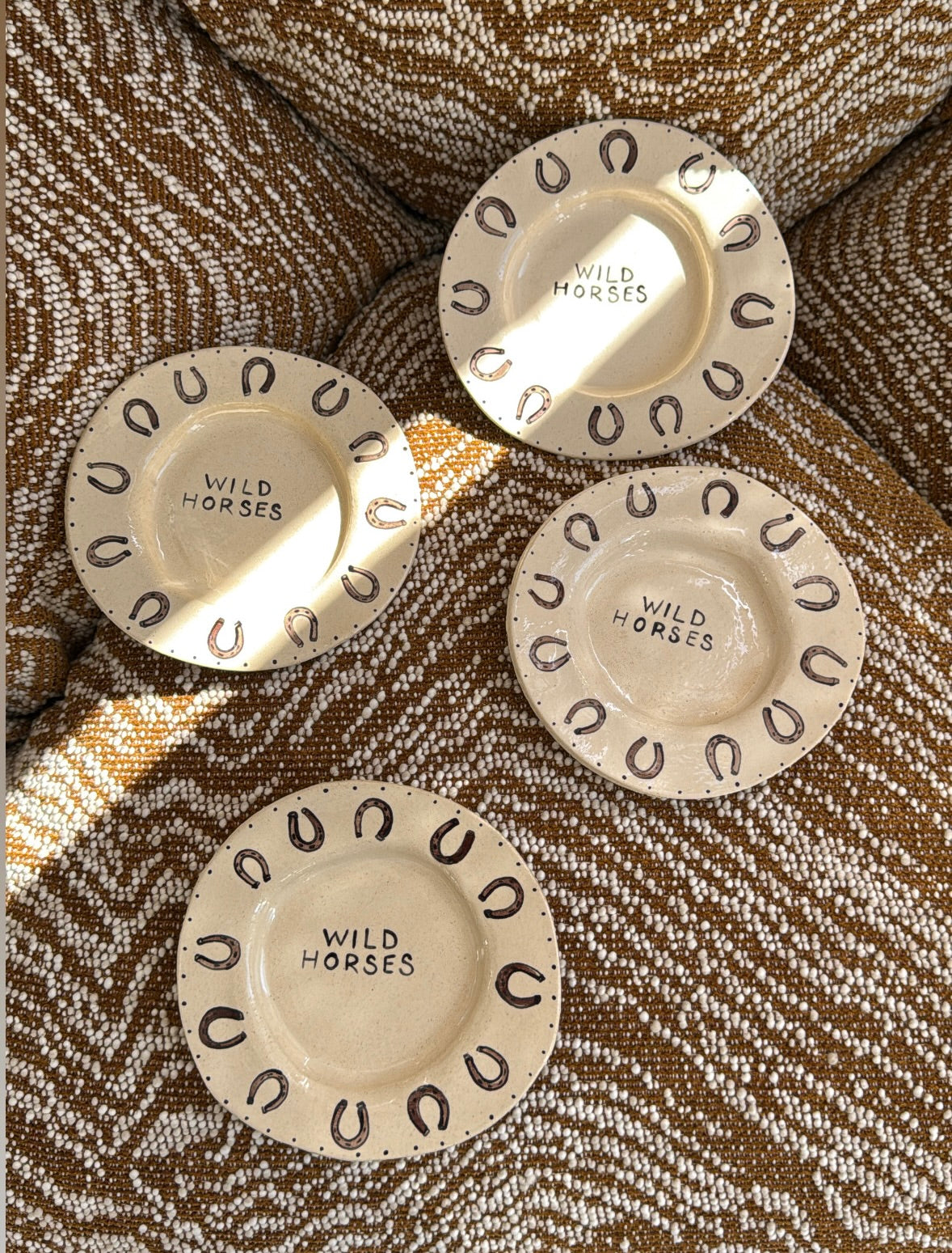 Wild horses plate by The English boys x Noëlle