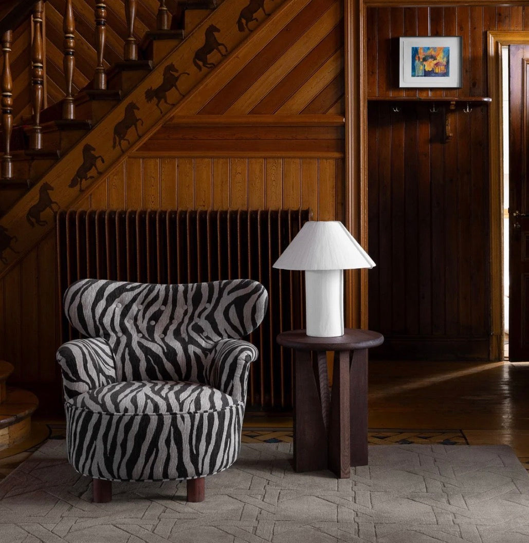 Dusty deco paper table lamp