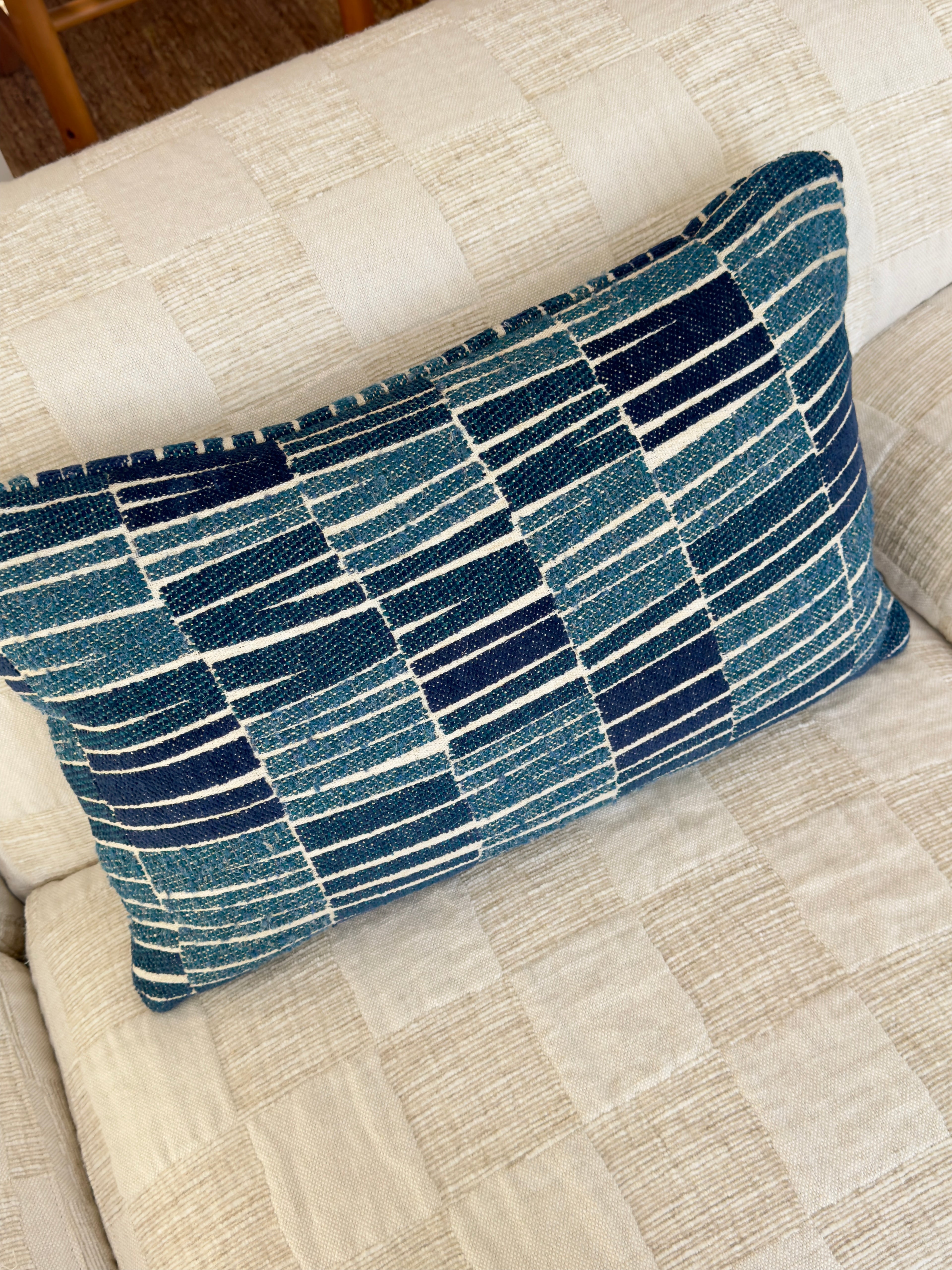 Larssen denim blue cushion
