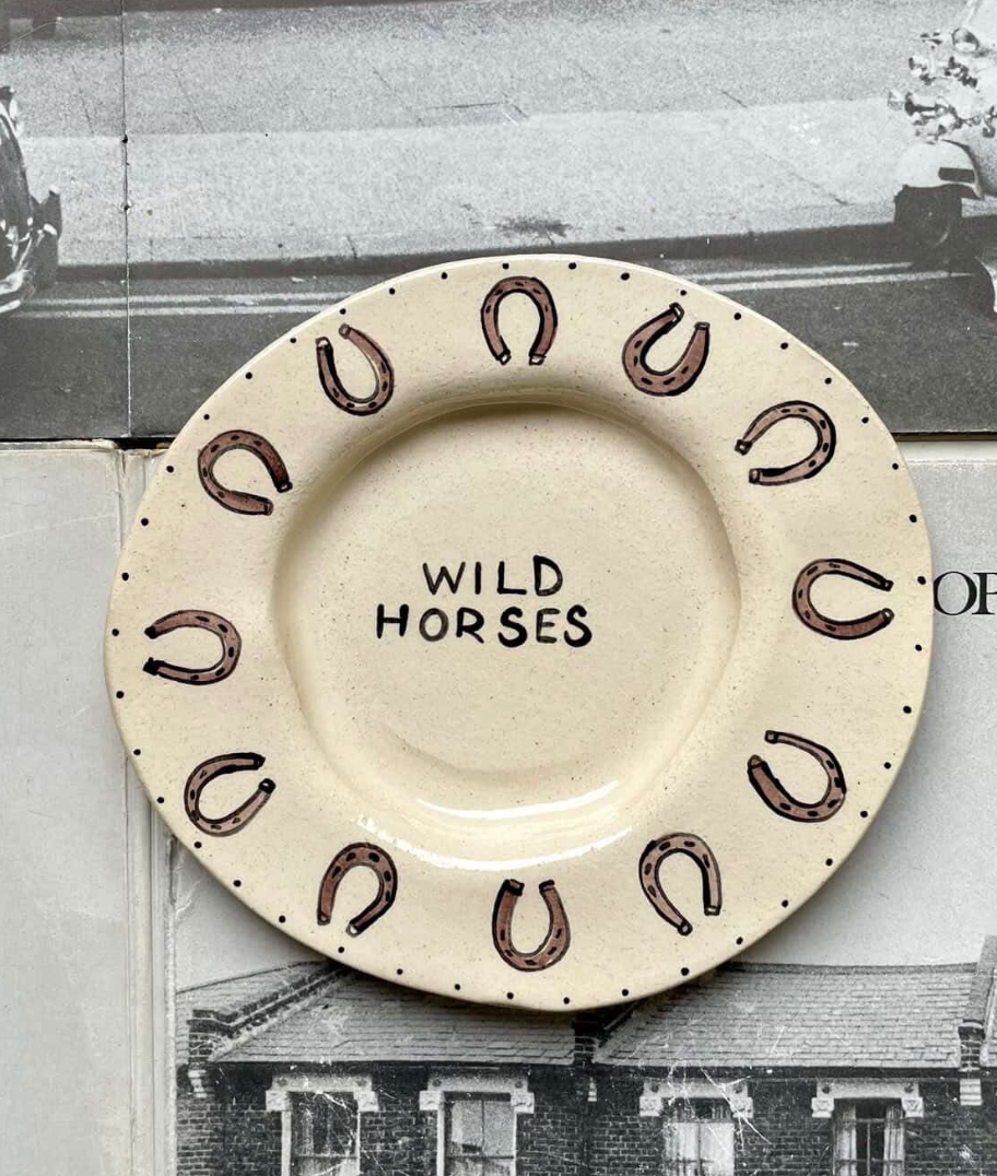 Wild horses plate by The English boys x Noëlle