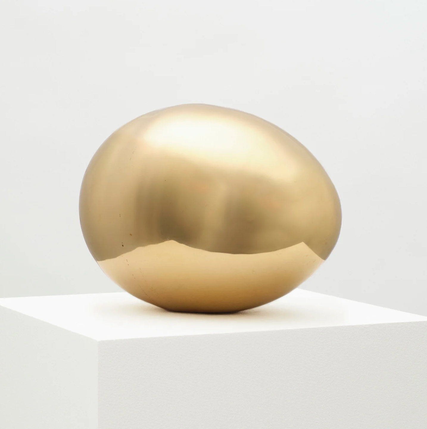 Fourth Street Egg Sculpture - Brass