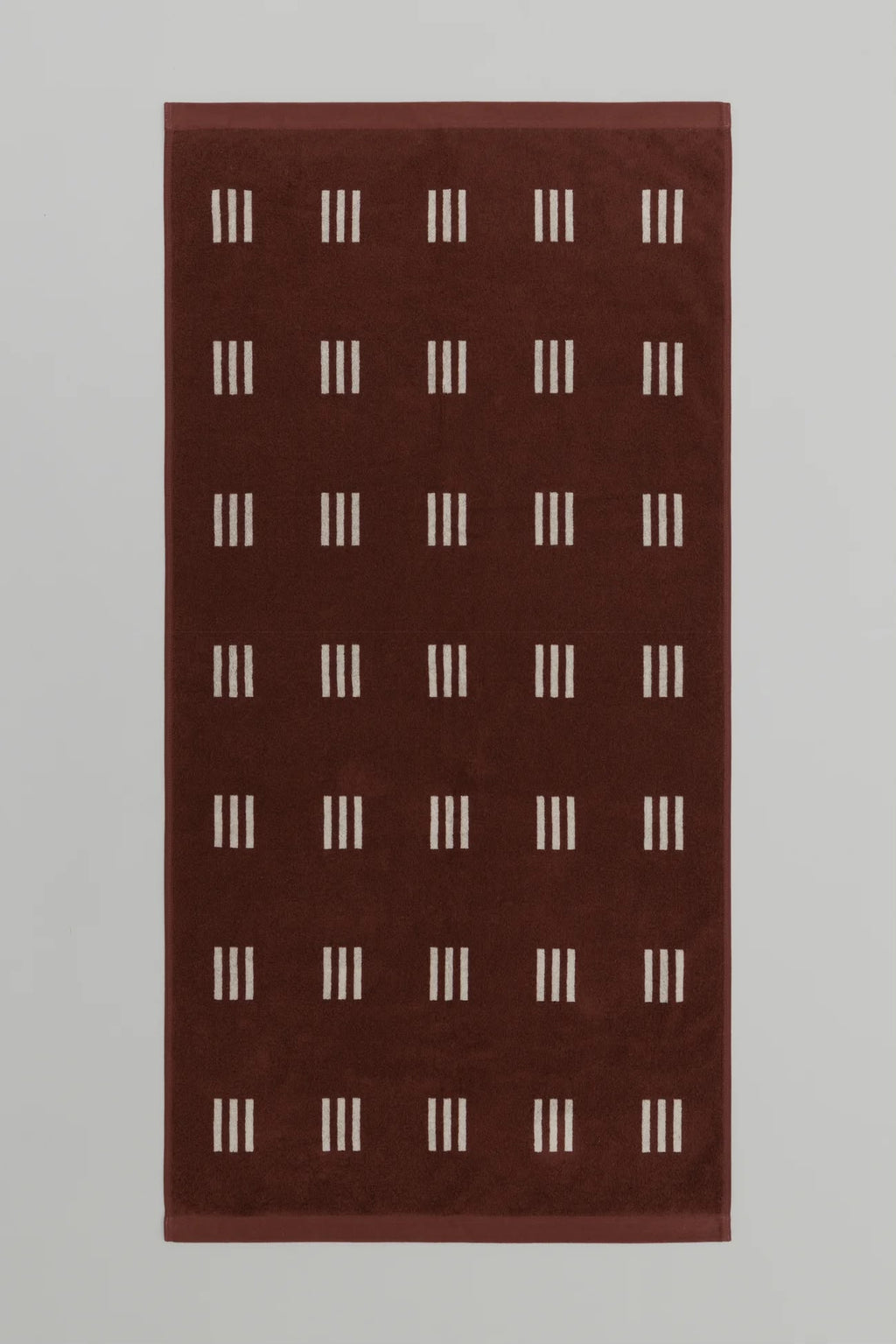 BAINA Claremont Bath Towel - Mudbrick & Crème