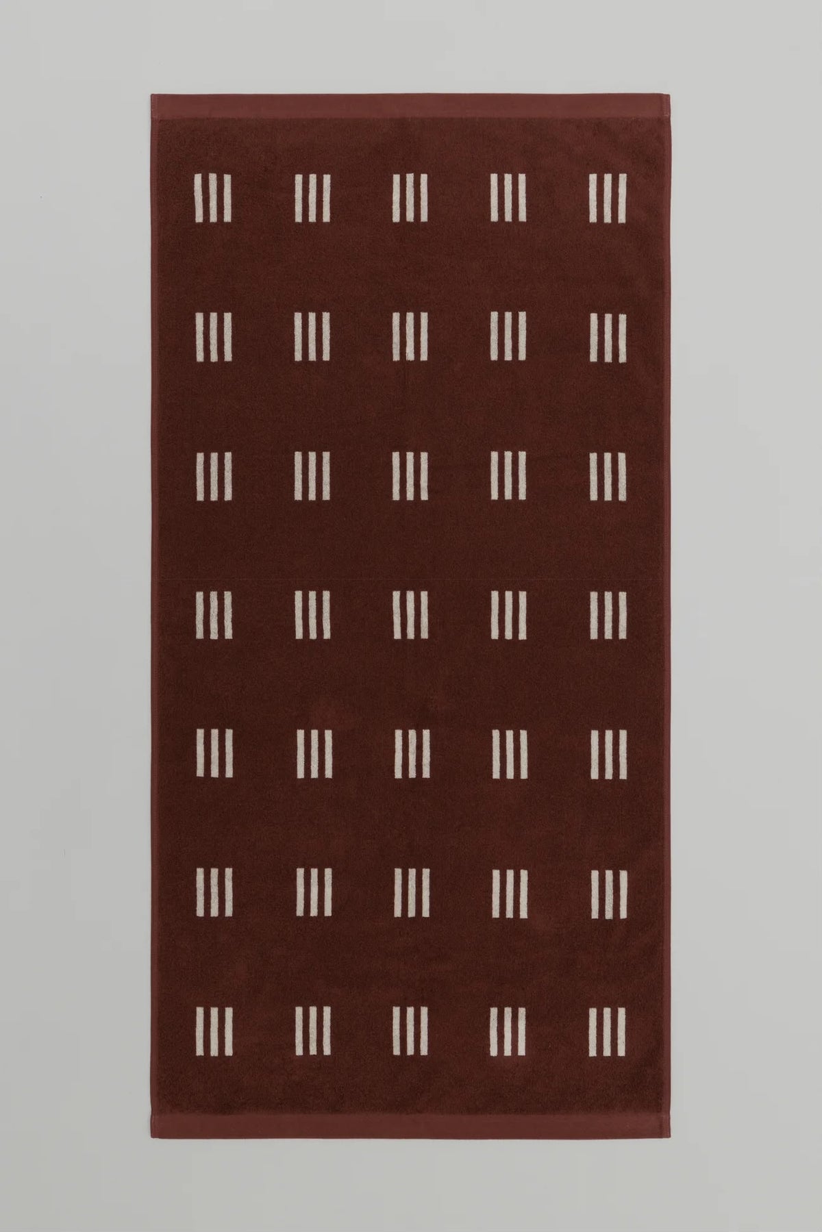 BAINA Claremont Bath Towel - Mudbrick & Crème